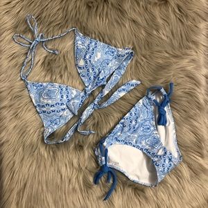 NWOT Paisley Victoria secret triangle bikini top
